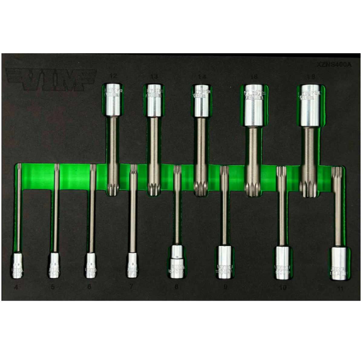 Vim Tools XZNS400A 13Piece 4" XZN Triple Square Socket Set — 1SourceTool