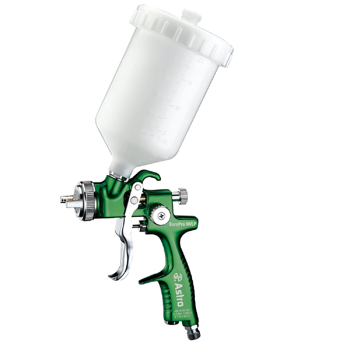Astro Pneumatic EUROHV107 1.7MM EuroPro HVLP Spray Gun with Plastic Cup