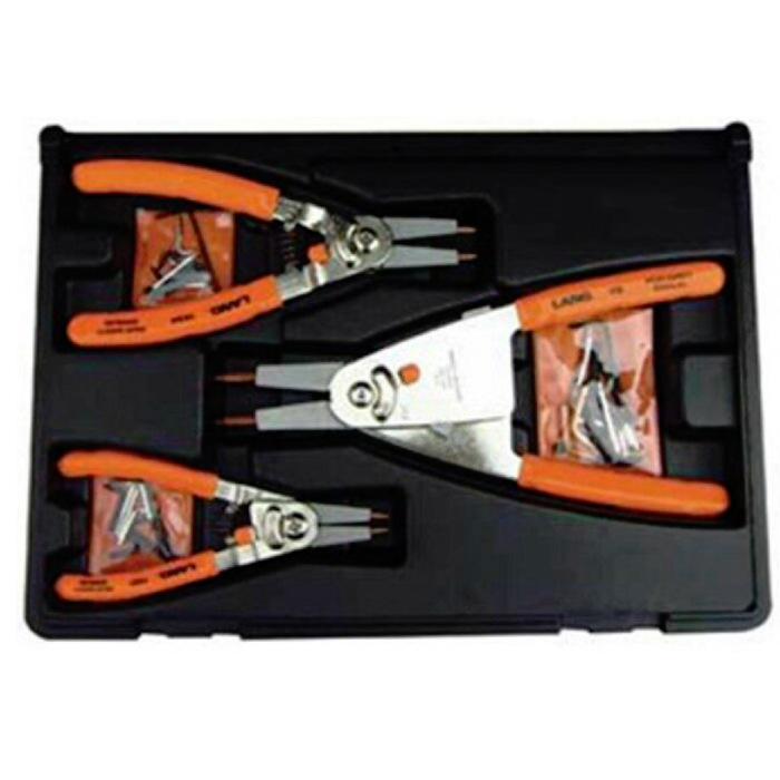 Lang Tools 1465 3 Piece Quick Switch Retaining Ring Pliers Set