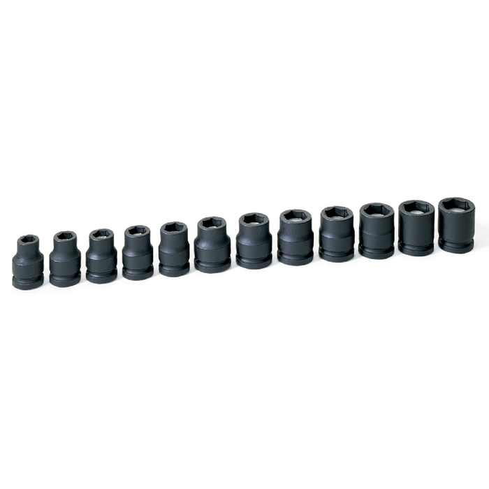 Grey Pneumatic 1512MG 12 Piece Metric Magnetic Impact Socket Set 1/2" Drive