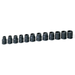 Grey Pneumatic 1512MG 12 Piece Metric Magnetic Impact Socket Set 1/2" Drive