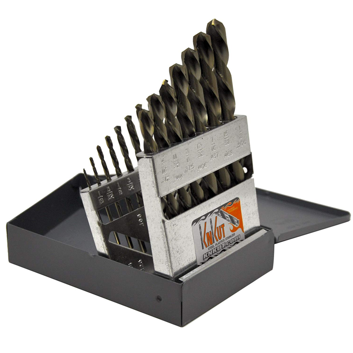 Knkut 15KK6 15 Piece Left Hand Jobber Length Drill Bit Set — 1SourceTool
