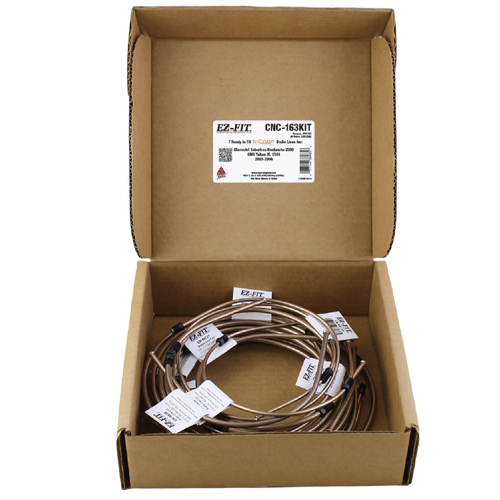 AGS CNC-163KIT NiCopp EZ-Fit Complete Brake Line Replacement Kit