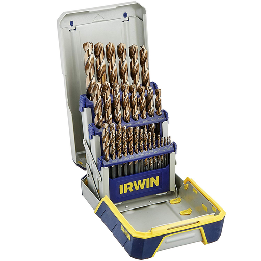Irwin 3018006B 29 Piece Industrial Drill Bit Set Case With TurboMax Bits 