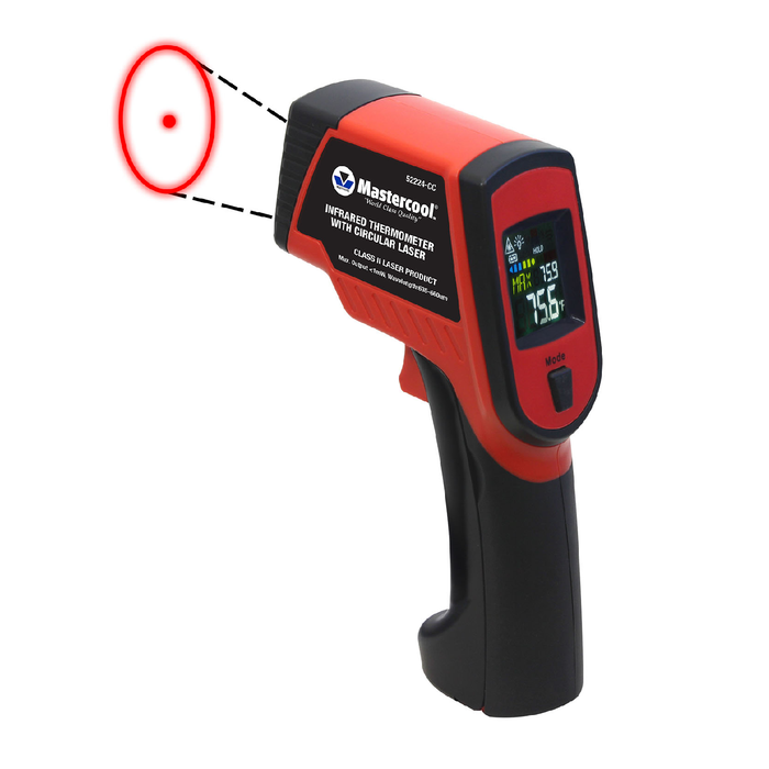 Mastercool 52224-CC Laser IR Thermometer With Circular Laser