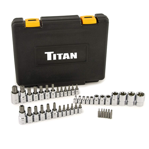 Titan Tools 54137 43-Piece Master Star Bit Socket Set