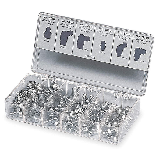 Lincoln Industrial 5469 100 Piece Grease Fitting Assortment