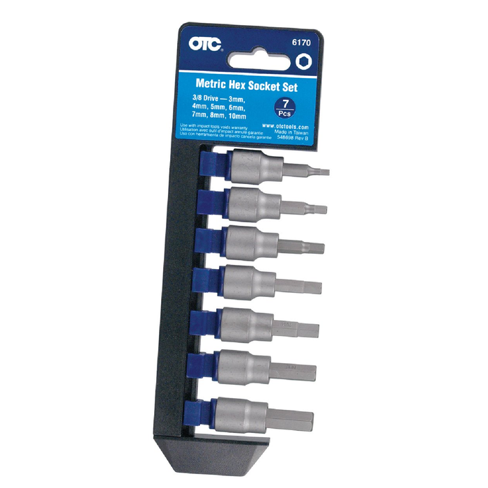 OTC 6170 7 Piece Hex Bit Socket Set 3-10MM