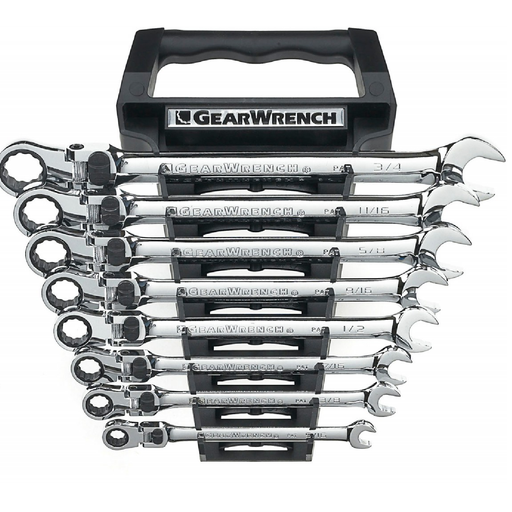 Gearwrench 85798 8 -  Piece  (5/16" thru 3/4")  XL SAE Locking Flex Set