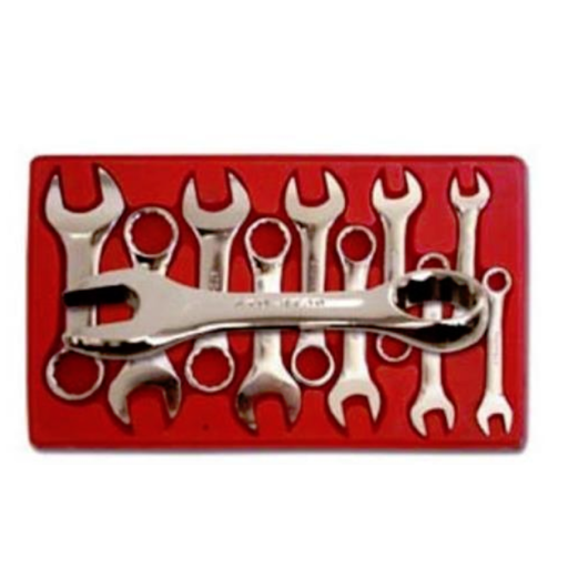 V8 Tools 8910 10 Piece Metric Stubby Combination Wrench Set
