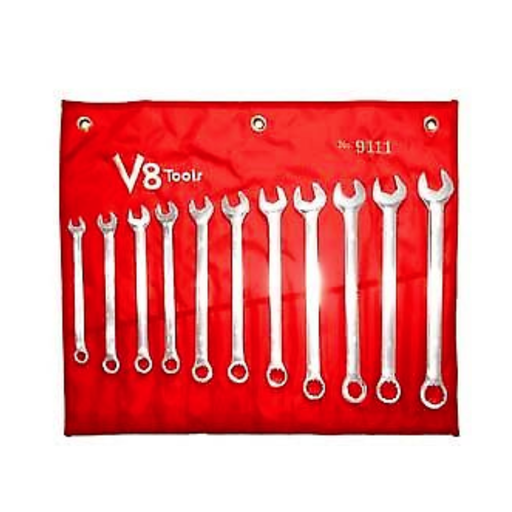V8 Tools 9111 11 Piece Long Pattern  Metric Combo Wrench Set