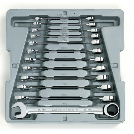 Gearwrench 9412 12 - Piece Ratcheting Metric Wrench Set