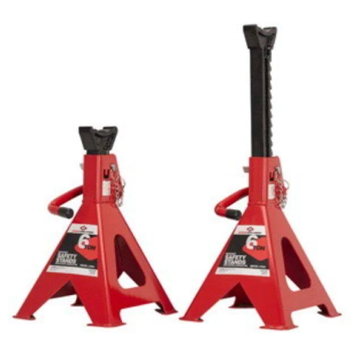 American Forge & Foundry 3306A 6 Ton Safety Ratcheting Jack Stand Set