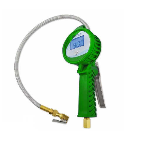 Astro Pneumatic 3018GR Digital Tire Inflator with Stainless Steel Hose & Push-Lock Coupler Chuck-Green