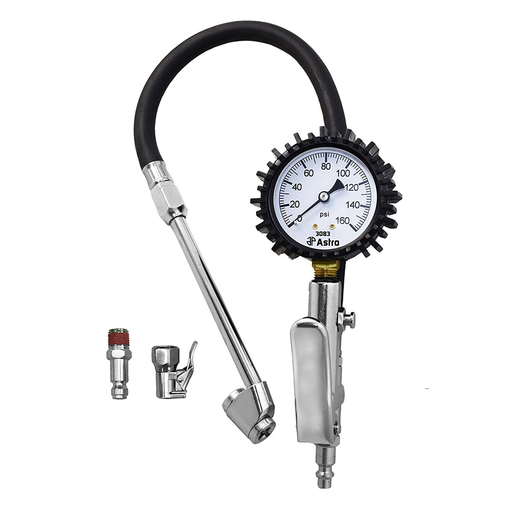 Astro Pneumatic 3083 2.5" Dial Tire Inflator with Locking & Dual Chucks