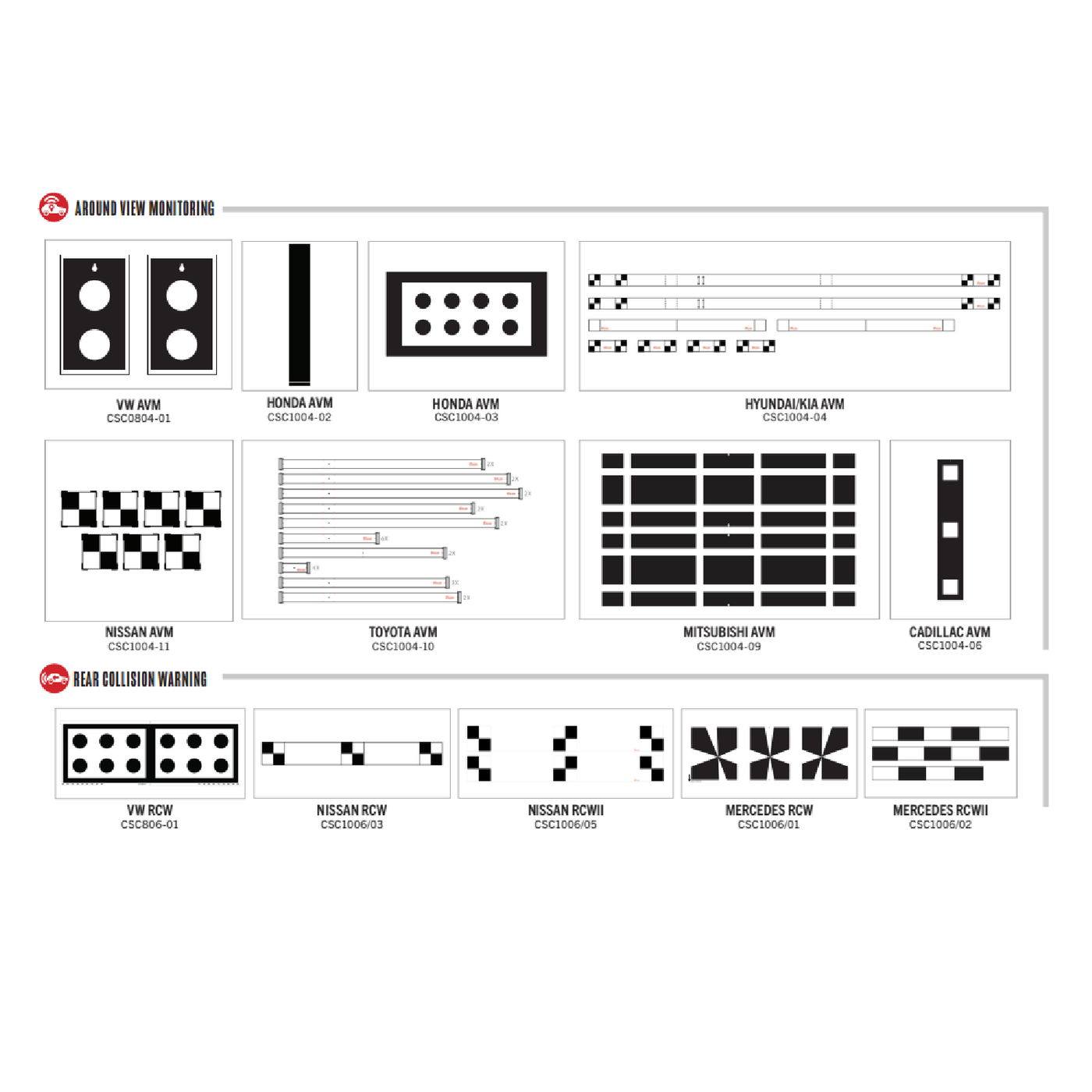 Autel ADASAVM1 Standard Frame Around View Monitoring Camera Calibratio ...