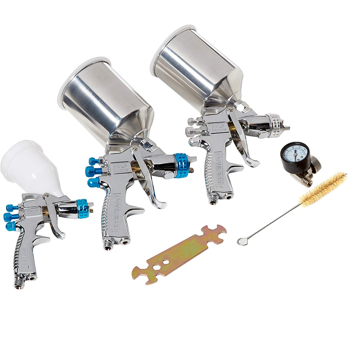 DeVilbiss 802789 StartingLine Spray Gun Kit - 3 Guns — 1SourceTool