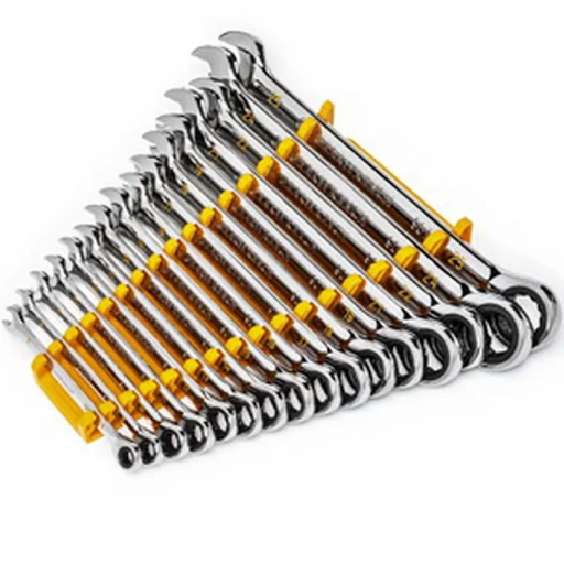 Gearwrench 86928 16-Piece 90 Tooth Metric Combo Ratcheting Wrench Set