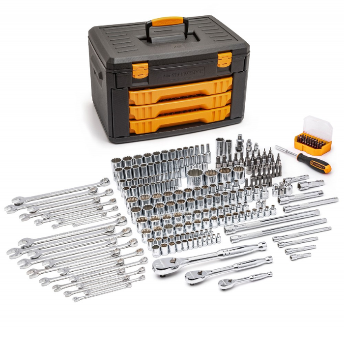 Gearwrench 80972 243-Piece 12-Point Shop Socket and Tool Set