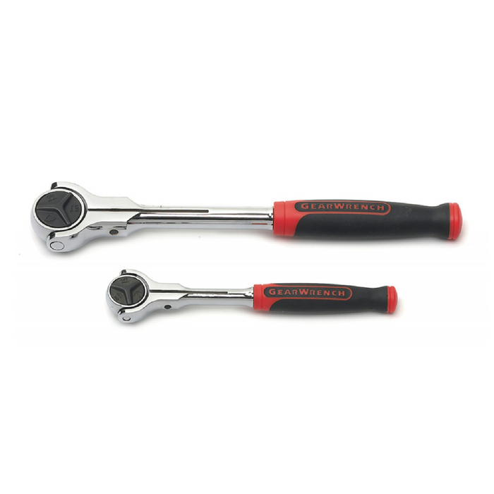 Gearwrench 81223 2 Piece Cushion Grip Roto Ratchet Set - 1/4" and 3/8"