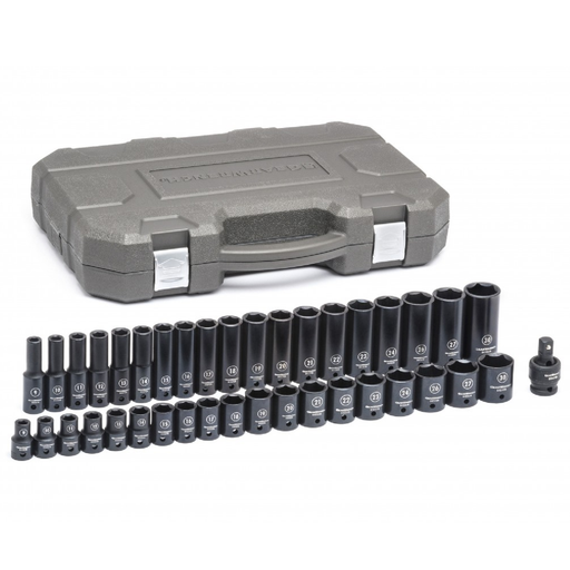 Gearwrench 84948N 39-Piece 1/2" Drive Metric Socket Set -  6-Point Standard and Deep 