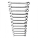 Gearwrench 85597 12-Piece Ratcheting Open End Wrench Set - Metric