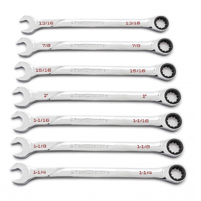 Gearwrench 86452 7-Piece 120XP Universal Spline Combination Ratcheting Wrench Set - SAE XL