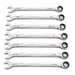 Gearwrench 86452 7-Piece 120XP Universal Spline Combination Ratcheting Wrench Set - SAE XL