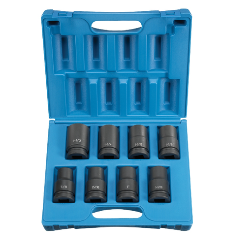 Ingersoll Rand IRC-SK3H8LN 3/8" Drive Deep SAE Impact Socket Set, 8 Ingersoll Rand IRC-SK3H8LN 3/8" Drive Deep SAE Impact Socket Set, 8