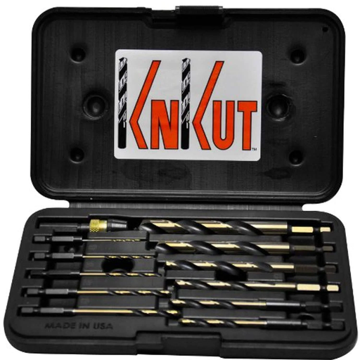 Knkut 12KKQRD 12-Piece 1/4" Hex Shank Quick Release Drill Bit Set