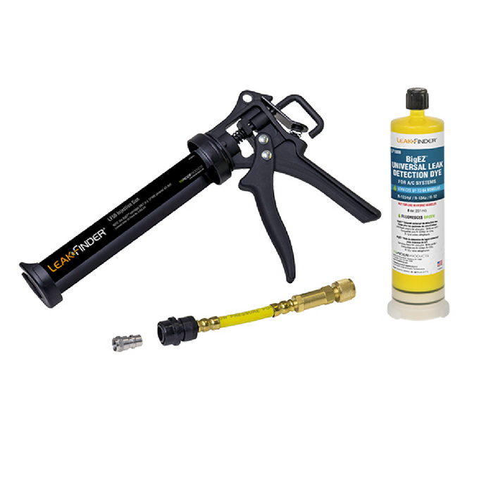 LeakFinder LF810 Universal A/C Dye Injection Kit Caulk-Gun Style