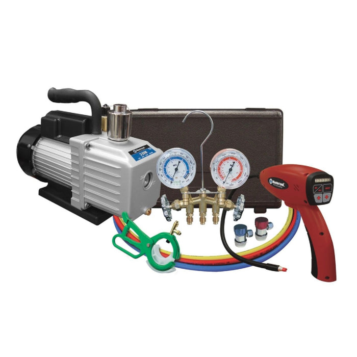 MasterCool 90062-B-KIT Tecnicians Shop Value Pack with Vacuum Pump Leak Detector