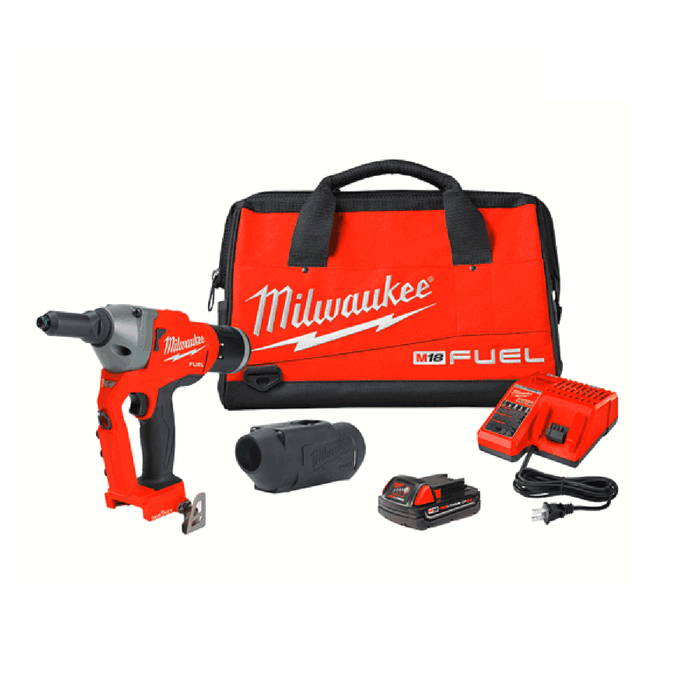 Milwaukee 2660-21CT M18 FUEL™ 1/4" Blind Rivet Tool with ONE-KEY™ Auto Kit