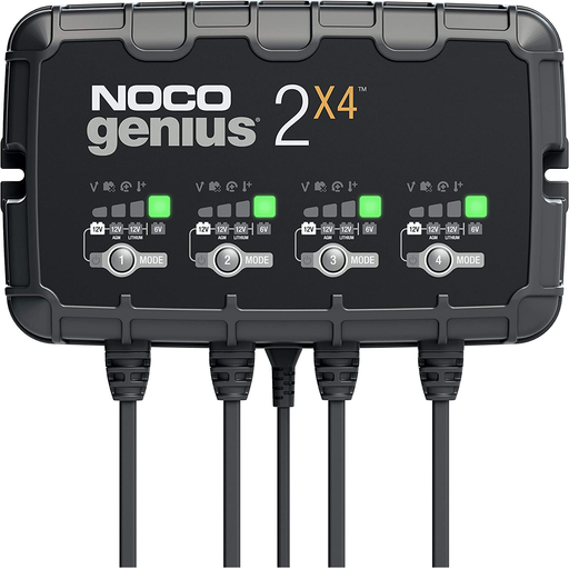 NOCO Genius 2X4 8 AMP 4-Bank Battery Charger