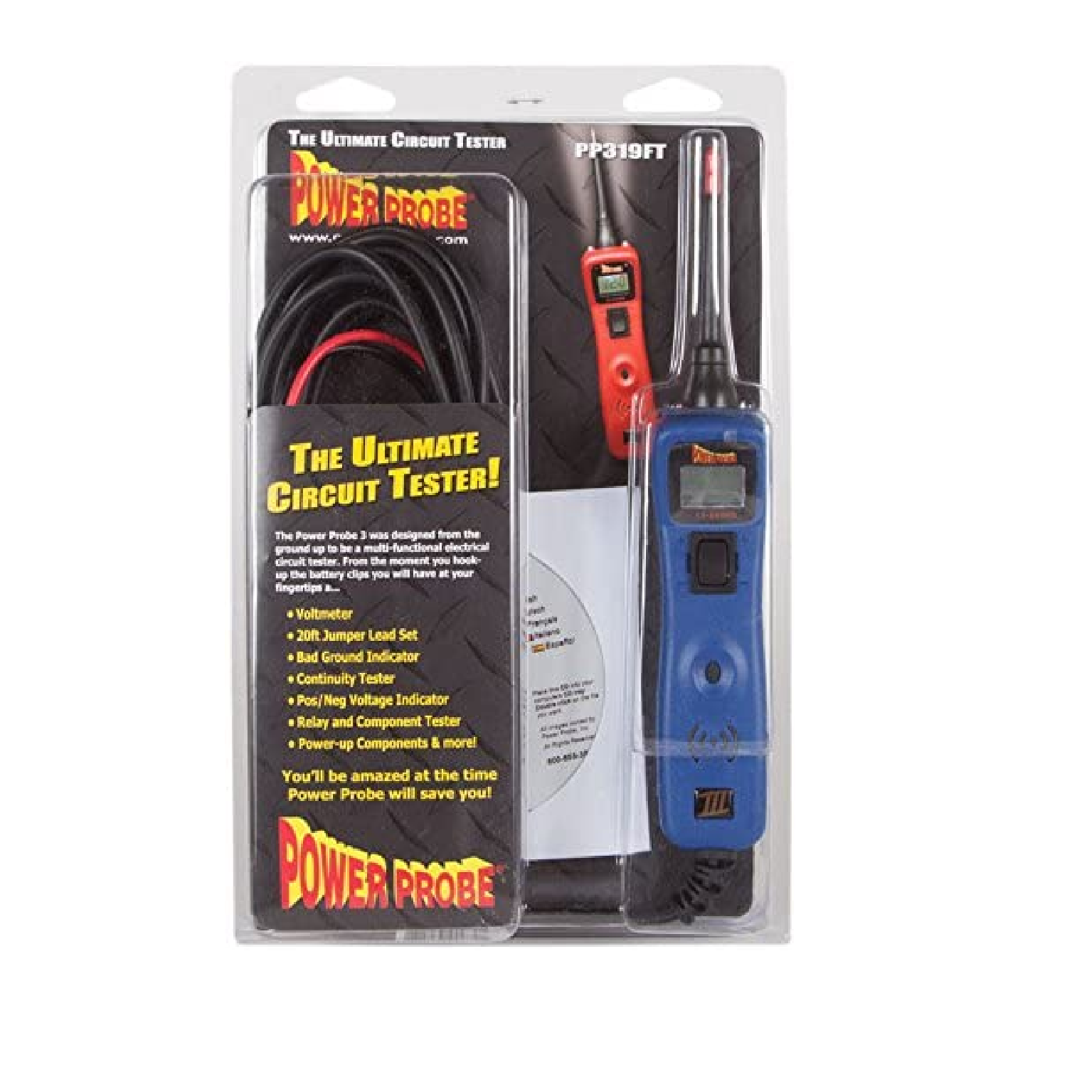 Power probe store continuity tester