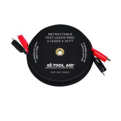 S & G Tool Aid 22810 Retractable Test Leads Reel - 2 Leads x 30'