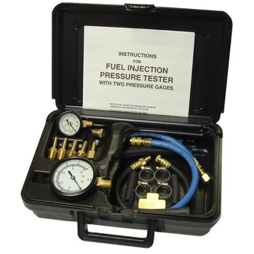 S & G Tool Aid 53980 Fuel Injection Pressure Tester With 2 Gauges and Quick Coupler - Free Shipping