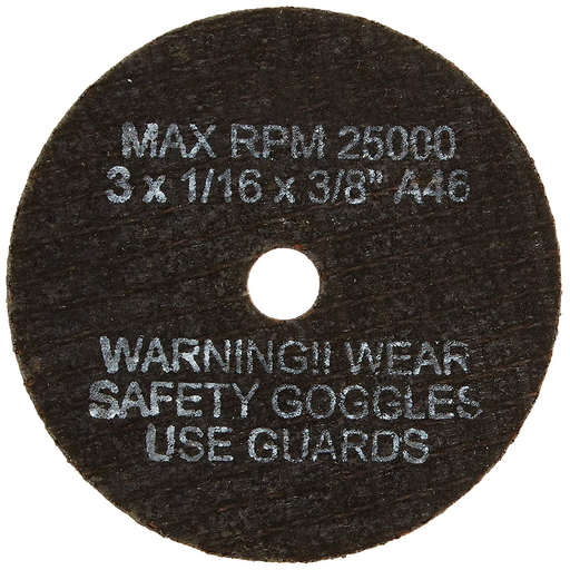 S & G Tool Aid 94890 3" X 1/16" Cut Off Wheel - 100 Pack