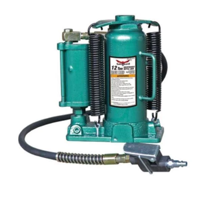 SafeGuard 61122 12-Ton Air/Hydraulic Casted Bottle Jack