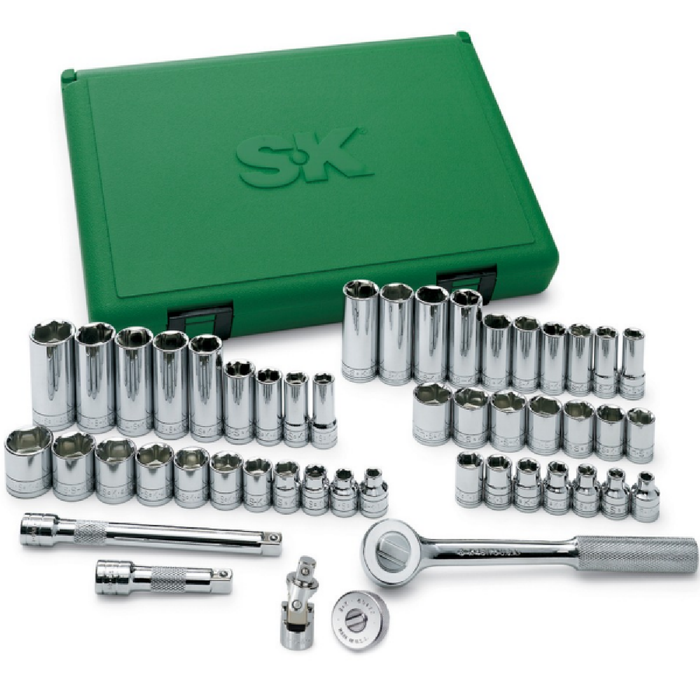 SK Hand Tool 94549 49-Piece 3/8" Drive Metric/SAE Socket Set