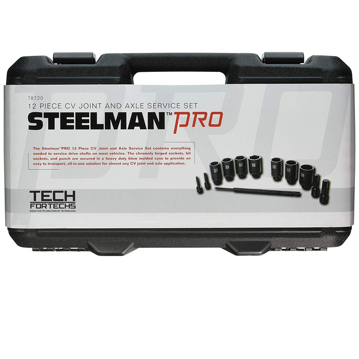 Steelman 78720 12 Piece CV Joint Axle Service Set - Free Shipping