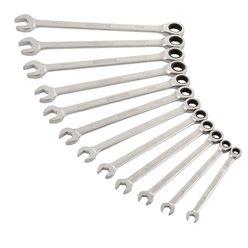 Steelman 78964 12-Piece. 2.5° Metric Ratcheting Wrench Set