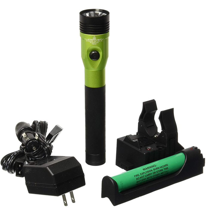 Streamlight 75488 Lime DS Stinger LED HL AC/DC with Piggyback Charger 800 Lumens - Free Shipping
