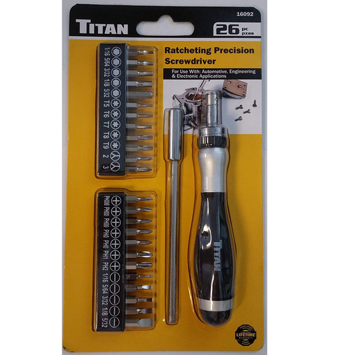 Titan 16092 26 Piece Ratcheting Precision screwdriver