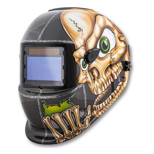 Titan 41279 Skull Solar Powered Auto Dark Welding Helmet