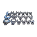 V8 Tools 7917 17-Piece Metric 1/2" Crowfoot Wrench Set