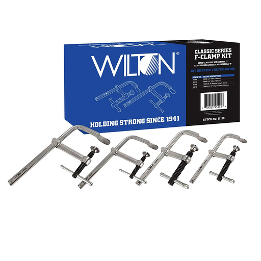 Wilton 11116 4-Piece F-Clamp Kit